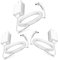 3er-Pack Netzadapter für Innen- und Außenbereich, Ladegerät für Ring Stick Up Cam Plug-in/Ring Stick Up 2. Generation & Spotlight Cam, Ring Pan Tilt Stick Up Kamera Stecker in Ladekabel (4 m) Weiß