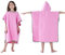 jooeer Poncho de Bain Enfant Serviette Microfibre de Plage Serviette Piscine avec Capuche, Poncho Natation à Séchage Rapide pour Garçons Filles Été Surfant Voyage, Rose
