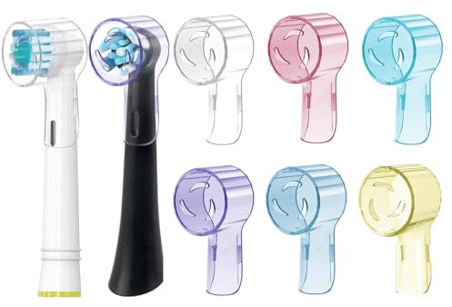 Kisstta Capuchon de Protection Pour Brossette de Rechange Orall B iO Série - Couvertures Pour Têtes de Brosses à Dents - Idéal pour Les Voyages et Une Meilleure Santé Bucco Dentaire(Multicolore-2)