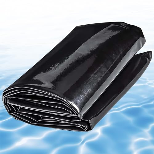 Flexible Teichfolie 3x7 5x5 6x9 8x10m Teichplane 0.12mm Große Fischteichfolie vorgeschnittene Teichmembran für Fischteiche Brunnen Wassergarten Teichfolien(Größe:7x9.0m (23x29.5ft))