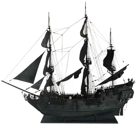 MetaHrystynx Kit di costruzione nave pirata 1:50, blocchi di costruzione creativi, decorazione perfetta per la casa