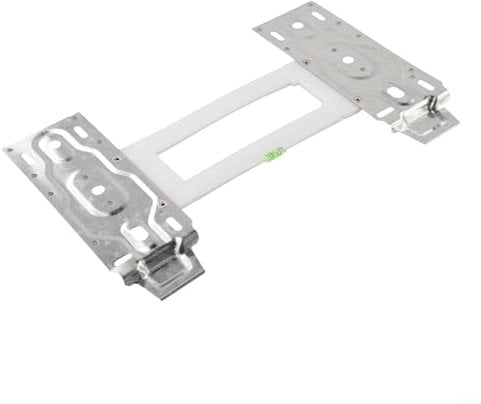 Wall Mount Adjustable Bracket With Level Gauge For Indoor Air Conditioner Unit Installation Metal Silver 32x20x2cm