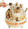 SDFLKAE Kosmetik Make Up Organizer, 360°Drehbarer Pinsel Organizer, Kosmetikregal Kosmetik Organizers für Zimmer Decor Frisiertisch, Schlafzimmer, Badezimmer