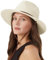 Zylioo Chapeau de Soleil M Panama Chapeau de Paille à Larges Bords Chapeau de Soleil pour Hommes et Femmes Chapeau de Paille Ajustable