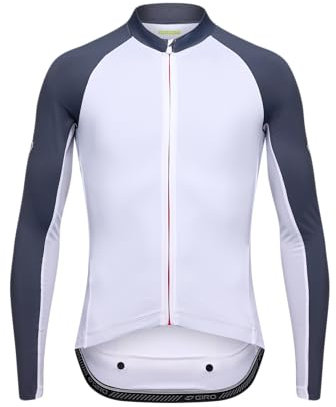 Giro Herren Chrono Elite LS Jersey - White/Charcoal - Größe S