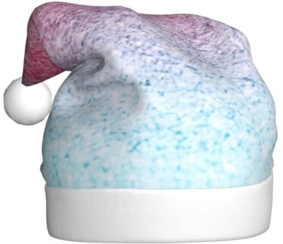 OXbnmm Weihnachtsmütze, Weihnachtsmütze, Unisex, für Erwachsene, Partyzubehör, weiche Kappen, Blau, Rosa und Lila, Pastellfarben, 1 Stück