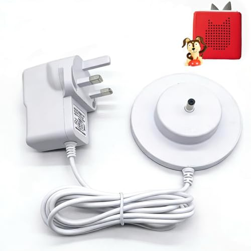 Replacement Charger for Tonies Tonie Box Compatible with Toniebox Audio Player Charging Base Station, 9V 1.5A Adapter with 1.8m Cable
