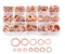280Pz Rondella Piatta del Rame dell’Assortimento Kit 12 Dimensioni (1 scatola)