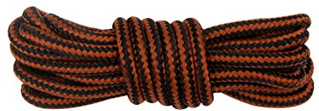 Lakeland Active Grasmoor Walking Boot Laces - Black-Brown - 120 cm - 47 inch (2 Pairs)