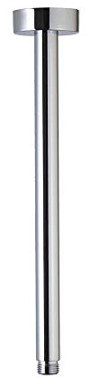 Weirun Bras de douche droit extra long en laiton avec bride pour pommeau de douche fixe Chromé 400 mm