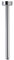 Weirun Bathroom All Brass 400mm Extra Long Straight Shower Arm with Flange for Fixed Shower Head Ceiling Mount Heavy Duty,Chrome