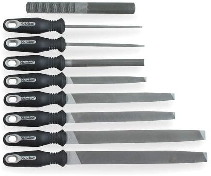 Nicholson Lot de 9 limes ergonomiques