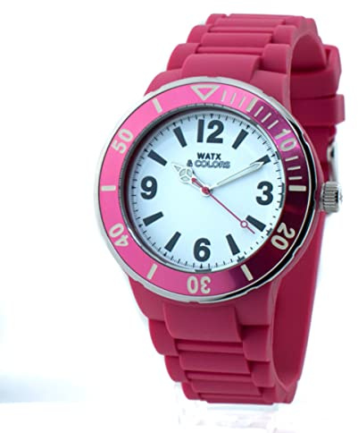 Watx Analoge Armbanduhr für Erwachsene, Unisex, Quarz, mit Kautschukarmband
