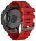 ANBEST Armband für Garmin Fenix 5/6/7/6 Pro/7 Pro, 22mm Schnelle Anpassung Armbänder Kompatibel mit EPIX 2/EPIX Pro 47mm/Fenix 5 Plus/Forerunner 965/955/945/935/745 Ersatzarmband, Rot