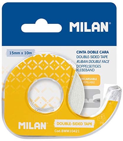 Blíster cinta adhesiva doble cara 15 mm x 10 m