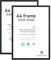 ATOBART A4 Holz Fotorahmen, 2 Pack-21x30cm Schwarz Holz Bilderrahmen, Zertifikat Rahmen für Wandmontage oder Tischplatte Display, Set von 2