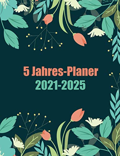 5 Jahres-planer 2021-2025: Monatsplaner - Terminkalender