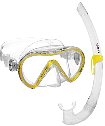 Mares Aquazone Combo Vento, Combo bestehend aus Maske und Schnorchel Erwachsene - Unisex, Gelb