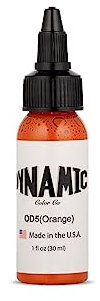 DYNAMIC - Tinta Para Tatuaje Color OD5 Orange 1oz (30ml)