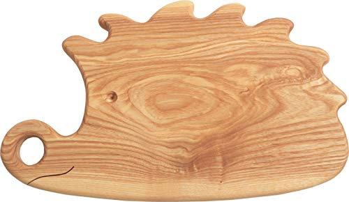 mitienda mit Liebe gemacht Planche à Petit-déjeuner en Bois avec Motif Animal hérisson avec coquetier, Cadeau pour Enfants