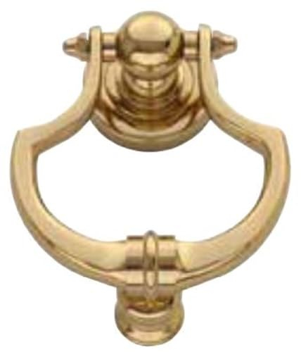 Casa Padrino Luxus Barock Türklopfer Gold 11 x H. 14 cm - Eleganter Messing Türklopfer - Wohnaccessoires im Barockstil