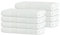 BANANALU 8er Set Handtücher 100% Baumwolle 50x100 Qualität 450g/m2, Weiss, White