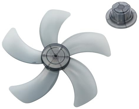 iiniim 14/15 Zoll Kunststoff Lüfterflügel 5/7 Blätter Ventilator Blätter Rotorblatt Ersatzteile Haushalt Tischventilator Standventilatoren Zubehör Grau A 15 Zoll