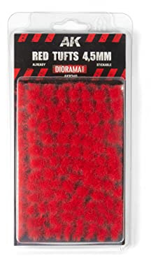 AK Interactive Diorama Series Intense Red Tufts 4.5mm (AK8240)