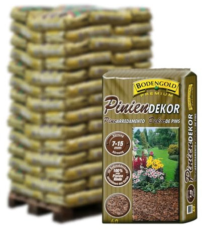 Pflanzen Kölle Piniendekor braun, 7-15 mm, 2340 l gesamt, 39 Sack á 60 l