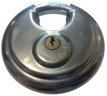Candado Alta Seguridad Acero Laminado, Exterior, para Portales, Garages, Sótanos, Color Gris, 60 mm