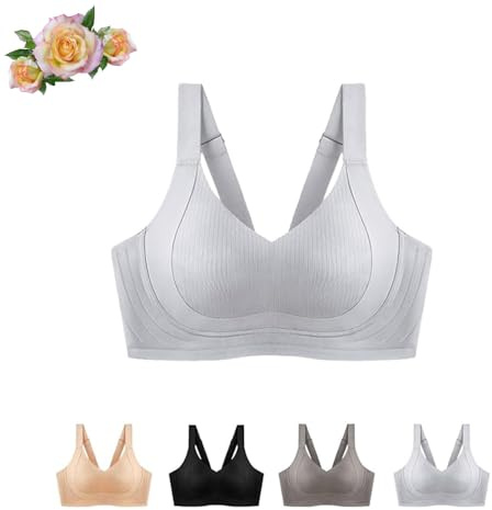 ASEENXPS Wire-Free Non-Marking Skin-Friendly Push-Up Bra, Beautyfeb Bra, 2024 New Wire-Free Non-Marking Push-Up Bra (1PC-W,Medium)