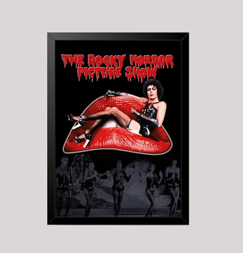 Rocky Horror Picture Show Cult Classic Musical Vintage 1970's movie poster Wall Art print (A4 Framed - Black Frame)