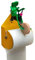 Toilettenpapierhalter Mit Frosch Auf Dem Einrad, Verstellbarer An Der Wand Montierter Froschrollenhalter, Papierhandtuchspender Mit Frosch-Design Für Die Küchentoilette