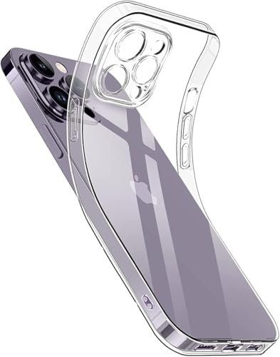 Generico Cover per iPhone 13 Pro Max, Trasparente Custodia in TPU, Antiurto e Sottile in Silicone, Resistente all'ingiallimento, protettiva.