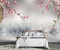 MIWEI Wallpaper Papier Peint Panoramique Oiseaux Floraux Roses Papier Peint Nature Intissé Murale Chambre Salon -MIWEI Wallpaper-009-350cmX256cm