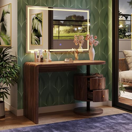 Vicco Tavolo da toilette Lara, Rovere rustico, 120 cm