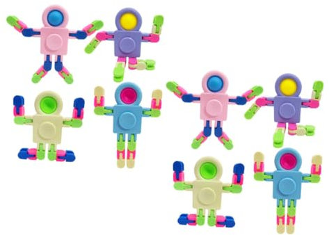 QUMIIRITY 8 Stück Gyroskop Roboter Schreibtisch Dekompression Coole Gadgets Für Teenager Frühpädagogische Kinder Schreibtisch Puzzle Aus Kunststoff