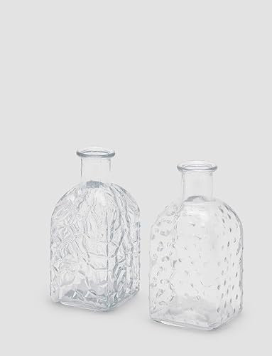EDG Enzo De Gasperi Enzo De Gasperi Vase Flasche H 13,5 cm L 6 cm L 6 cm 2 Ass. Natural Transparent 1 Stück