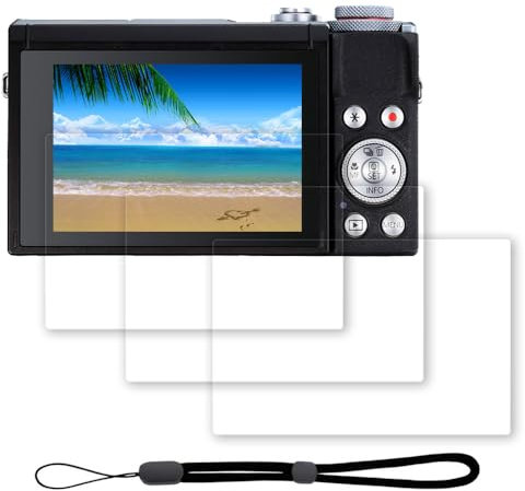 iDaPro G7 X III Displayschutz schutzfolie für Canon Powershot G7X Mark III/V1+[1Pcs] Handschlaufe,schutzglas,Hartglas,9H Härte Glas,Kratzfest,Blasenschutz,Anti-Fingerabdruck,Einfache Installation