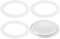 AFIODA 4PCS Gasket for 6 Cup Espresso Maker, Moka Pot Replacement Parts Set with 3 Food Grade Silicone Seals and 1 Filter, Compatible with Bialetti Moka Express Aluminium Stovetop Coffee Maker