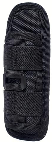 MIRKUZI Accesorios para linternas de acampada y marcha 1 funda de bolsillo para linterna giratoria con clip para cinturón, linterna LED para senderismo al aire libre.