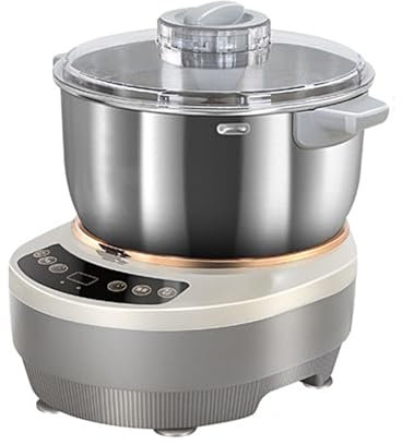 Stainless Steel Dough Maker, 5L/7L Dough Flour Mixer Machine, Dough Kneading Machine with Ferment Function, Electric Stand Dough Mixer Bread Proofer with touch Panel for Home Baking,5L