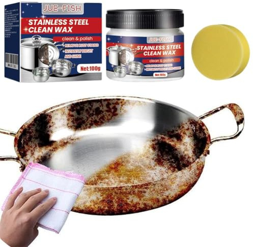 Stainless Steel Scratch Remover for Appliances, 4PCS Multi-purpose Stainless Steel Scratch Remover Paste for Kitchen, Polish for Cookware, Convenient Appliance Cleaner for Home Users