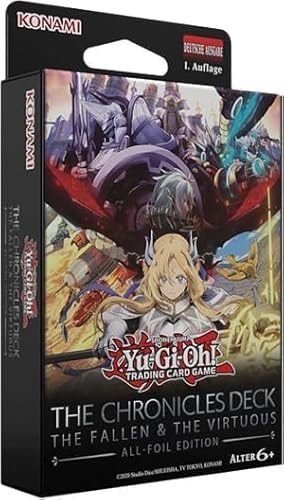 BB-Toy-Trades Yugioh Structure Deck: The Chronicles Deck - The Fallen & The Virtuous - DEUTSCH 1.Auflage CH01 (All Foil Karten) Toploader