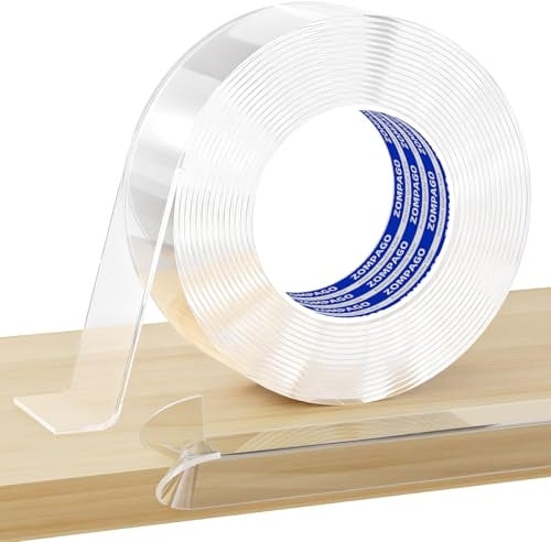ZOMPAGO Kantenschutz Baby, selbstklebend, transparent, 1Rollen, 5m x 5cm | Eckenschutz Baby für Tisch, Möbel und Wände, weiches Acryl-Kantenschutzband gegen scharfe Kanten, 2 mm dick, rückstandsfrei