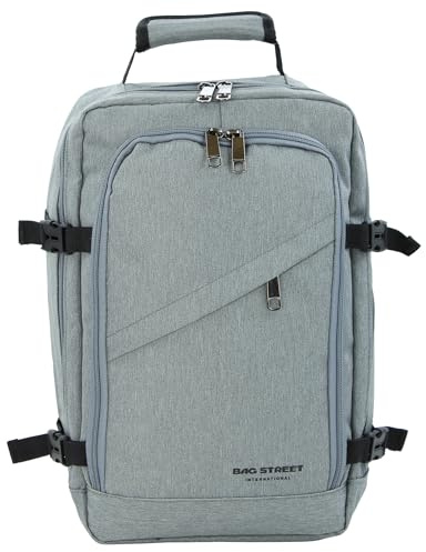 BAG STREET Rucksack Handgepäck 19L mit Trolley-Gurt und Organizer