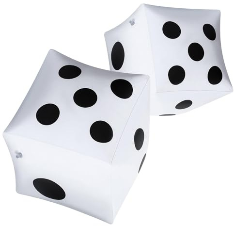 EKKONG Giocattolo Gonfiabile a Cubo Confezione da 3, Cubo Gigante, PVC Grande Cubetti Gonfiabili per Piscine Interne ed Esterne Giochi per Feste sul Prato (Bianco 2)
