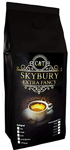 Kaffee Globetrotter - Echte Raritäten (Ganze Bohne, 1000g) Australia Skybury Extra Fancy - Raritäten Spitzenkaffee - Werden Sie Zum Entdecker!