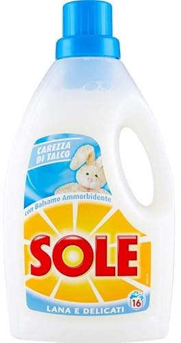 3 Sole Waschmittel Wolle & zarte Kleidung Carezza di talco 1lt Reinigung Talcum