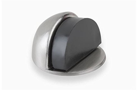 METAFRANC Butée de porte - Laiton coloris inox - 45 x 27 mm